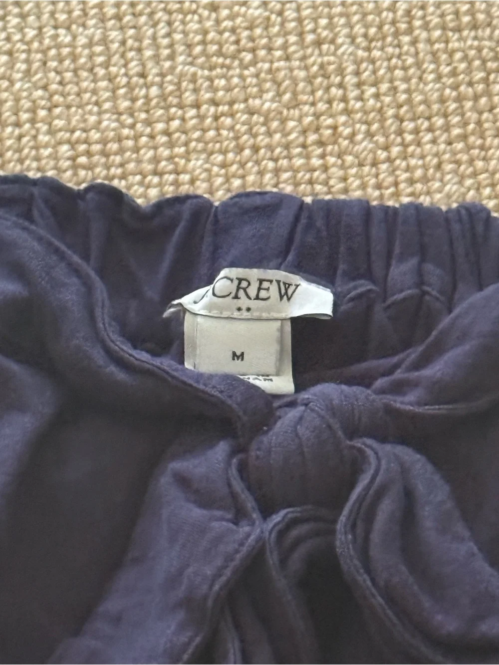 J.Crew Navy Cotton Bow Tank Top Size M